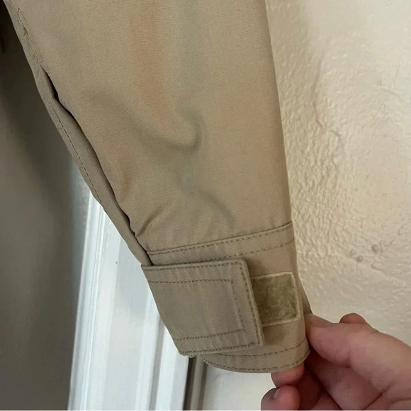 Eddie Bauer Women’s Beige Outdoor Utility Jacket Parka Vintage Coat Size Small - Picture 3 of 13